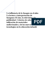 T.24. La InfluenCia de La Imagen en El Niño La Lectura e Interpretación de Imágenes