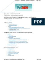 Tuberculose: Traitement Et Prévention: BEH - Numéro Spécial (Janvier 1997)