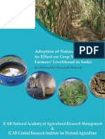 Adoption of Natural Farming and Its Effect On Crop Yield and Farmers Liveliood in India