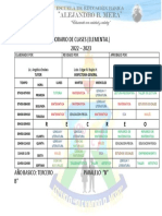 Horario Tercero B 2022-2023