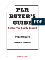 PLR Buyer Guide