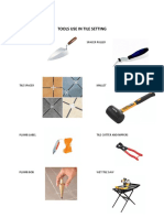 Tools Use in Tile Setting