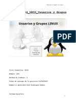 Practica 04 UNIX Usuarios y Grupos