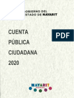 Cuenta Pública Ciudadana 2020 Nayarit