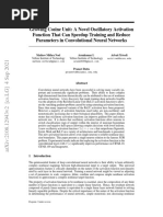 Growing Cosine Unit: A Novel Oscillatory Activation Function That Can Speedup Training and Reduce Parameters in Convolutional Neural Networks