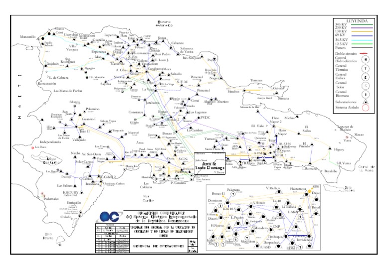 Plano RD Lineas Transmision 12082022 | PDF | Antillas Mayores ...