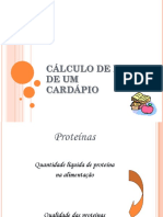 Cálculo de Ndpcal de Um Cardápio