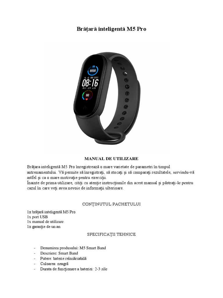 0207RoSmart Bracelet M5 Pro PDF