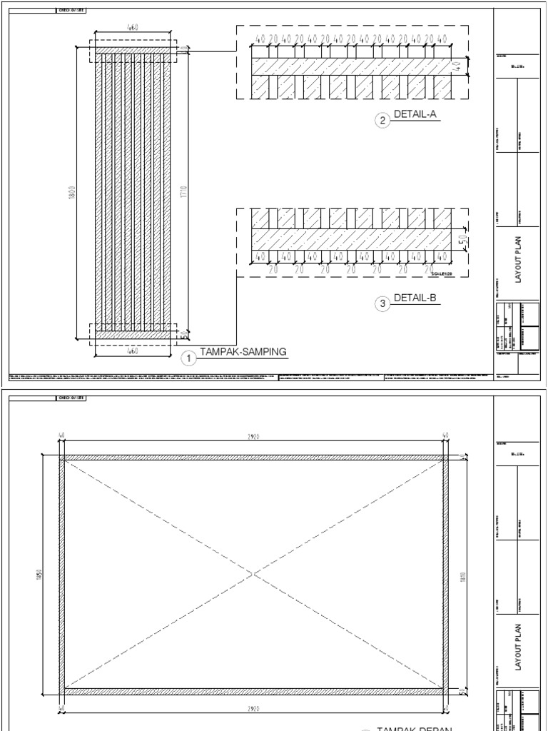 Gambar Detail Frame Rumah Kucing | PDF | Architect | General Contractor
