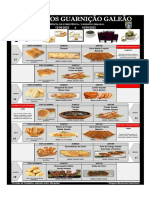 Cardápios semanais com refeições e informações nutricionais