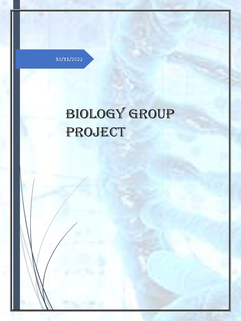 Biology Group Project 12 | PDF