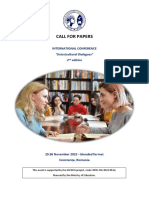 CALL FOR PAPERS Constanța 2022