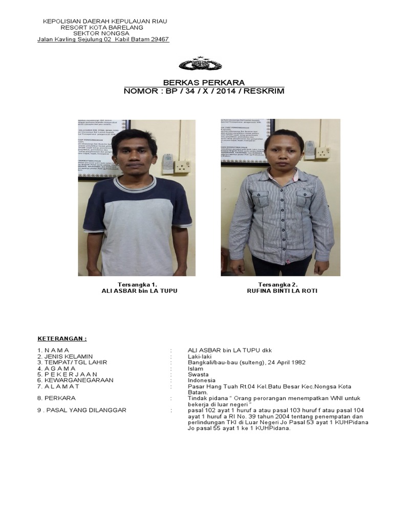 FOTO SAMPUL BERKAS PERKARA TSK JUDI KIE | PDF