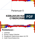 Hukum Cyber dan Celah UU ITE