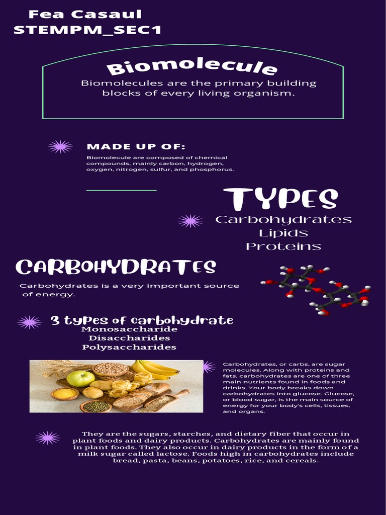 Biomolecule PDF Carbohydrates Diet & Nutrition