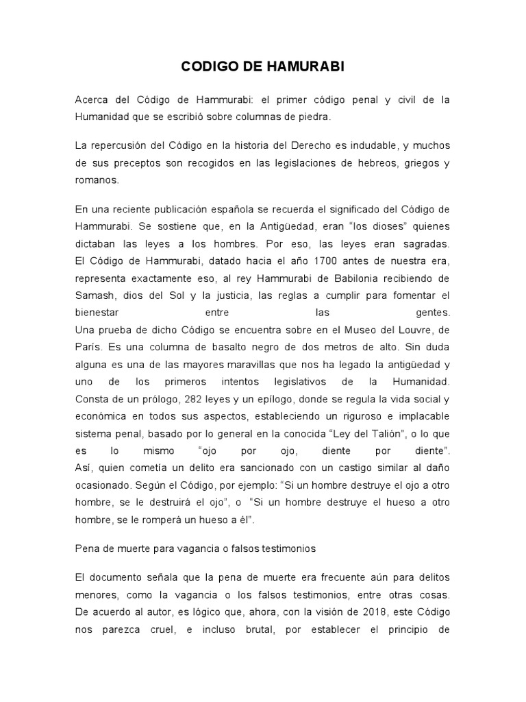 Lei De Hamurabi Pdf