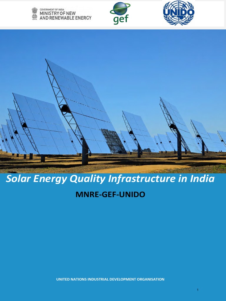 Solar Energy Quality Infrastructure in India | PDF | Solar Power ...