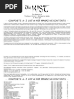 Download Kist - Contents A - Z by Kist Magazine SN5998623 doc pdf