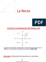 Sistema coordenado rectangular y conceptos básicos de la recta