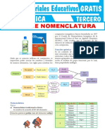 Tipos de Nomenclatura Para Tercer Grado de Secundaria