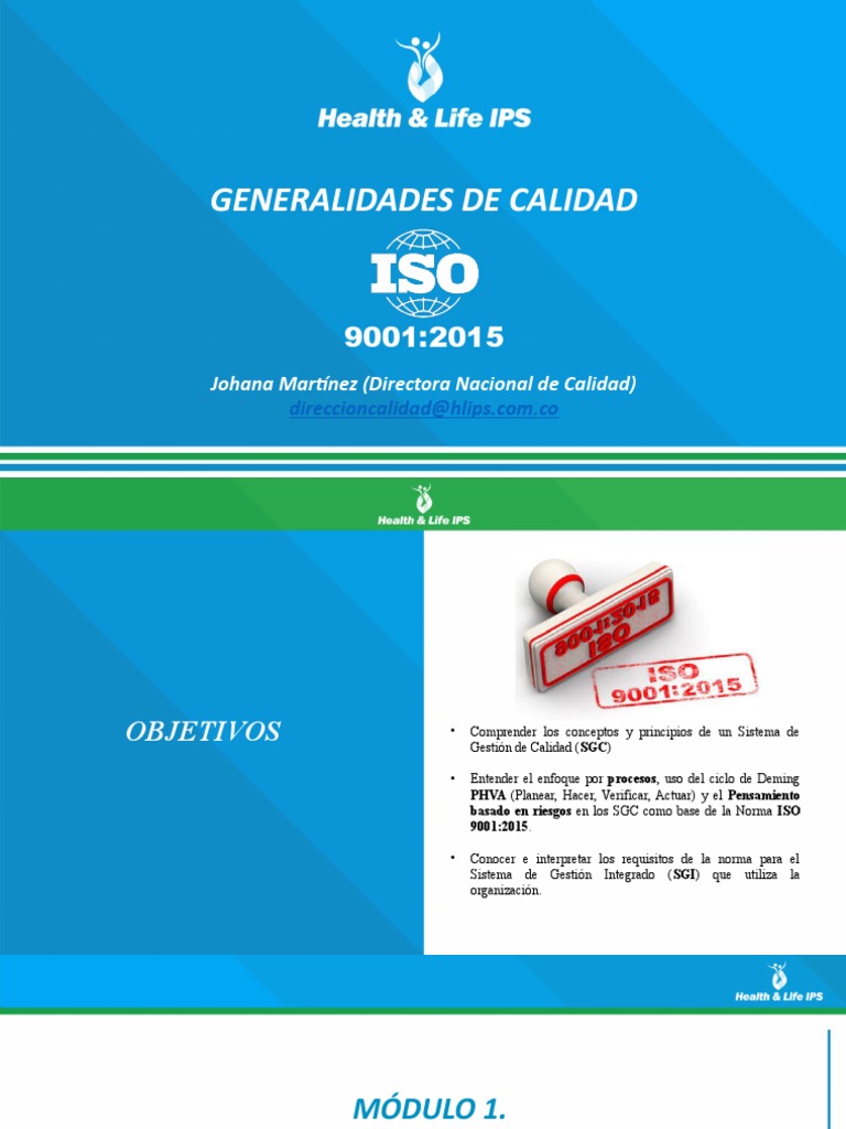 Introducción a ISO 9001:2015 y SGC | PDF | Calidad (comercial ...
