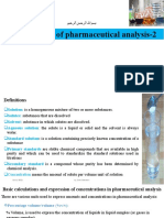 Fundamentals of Pharmaceutical Analysis