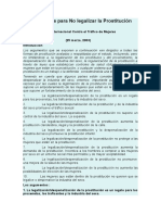 10 Razones para No Legalizar La Prostitución