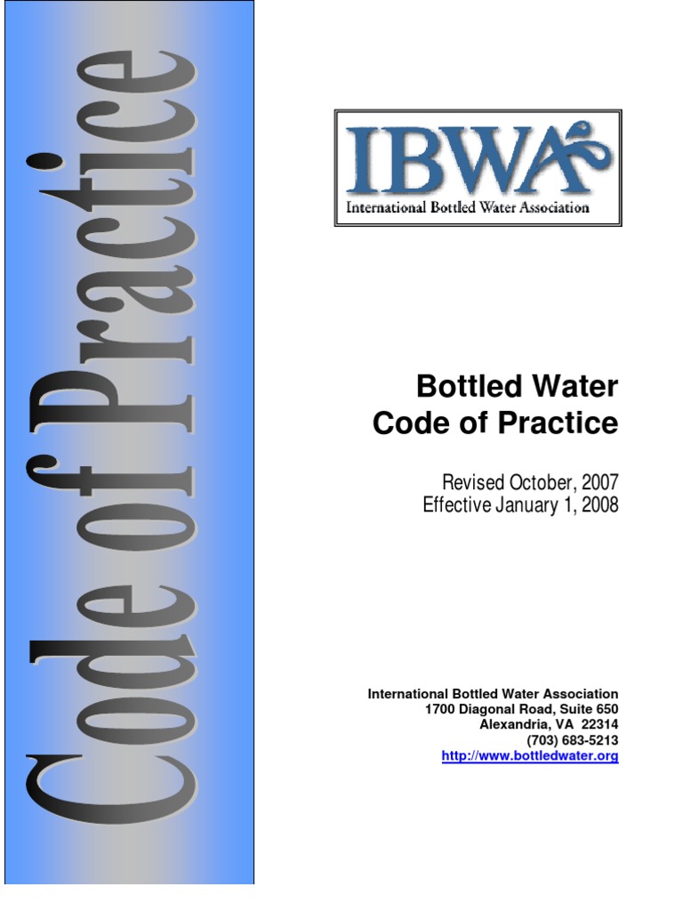 International Bottled Water Association Bottled Water Hazard