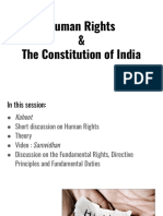 Human Rights & The Constitution of India