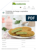 Costeletas de Frango e Espinafre À Milanesa Com Thermomix - Cookomix