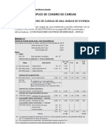 Examen Final Residencial - Cuadro de Cargas