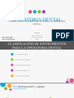 Operatoria Dental Clasificación de Materiales Según Su Uso
