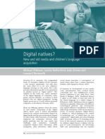 Digital natives' language acquisition and media use