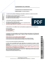 Ayuntamiento La Romana 20220928 - Otros - Examen Tipo Test - Respuestas