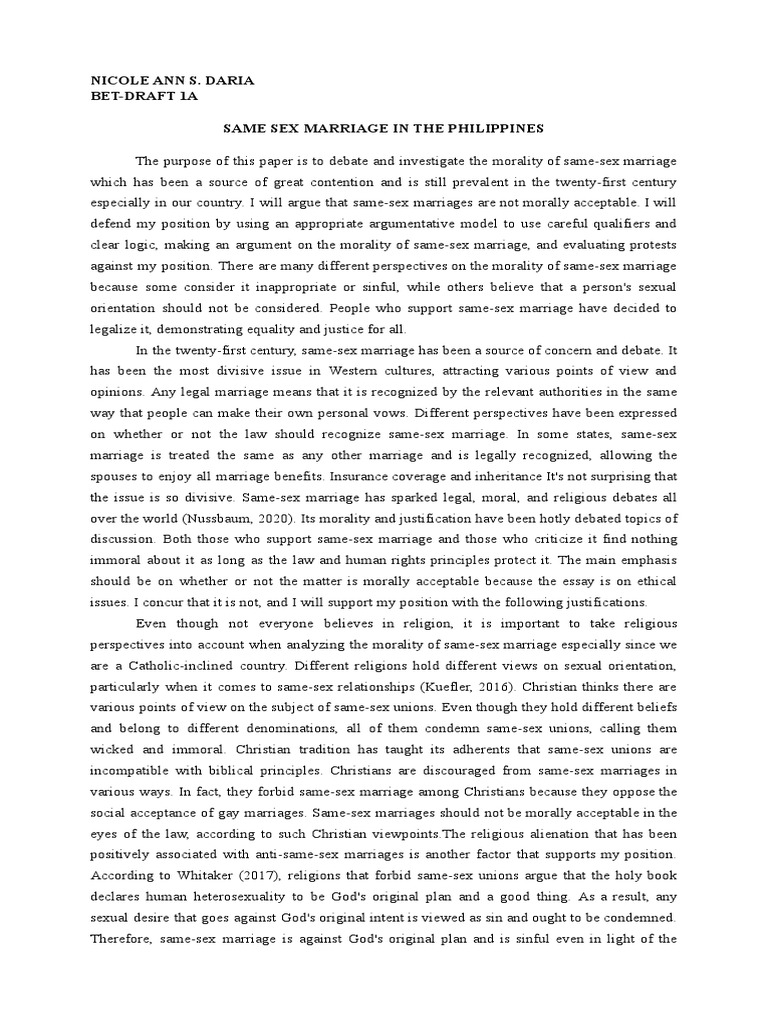 Same Sex Marriage in The Philippines | PDF | Marriage | Homosexuality