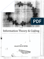 Information Theory Coding 6 Sem Ec Notes