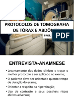 Protocolos de Tomografia de Tórax e Abdome - Prof. Klausen Ramos