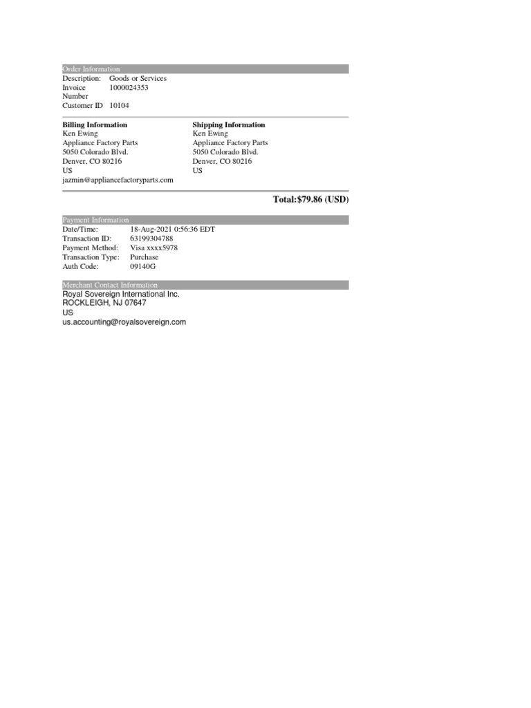 Adobe Acrobat Billing Information