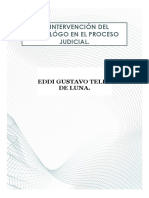 La Intervención Del Psicológo en El Proceso Judicial