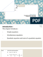 Basic Mathematics - Equations