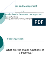 Major Functions of A Business