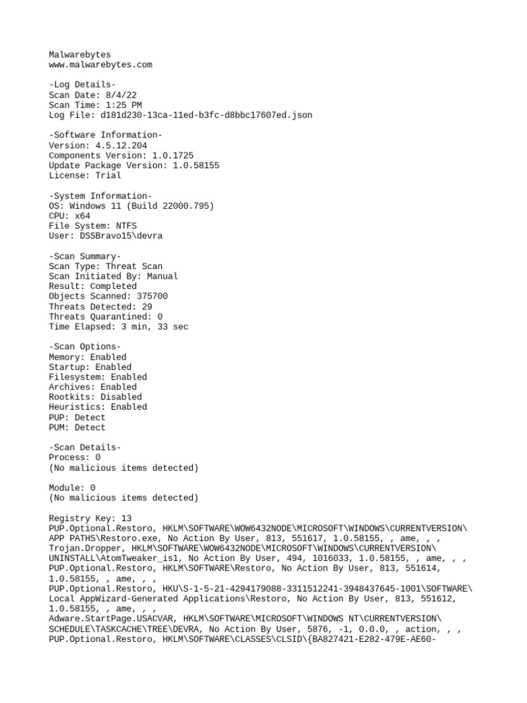 Free Computer Virus Scan