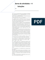 Caderno de Atividades - 4 - Ligação Química - Soluções