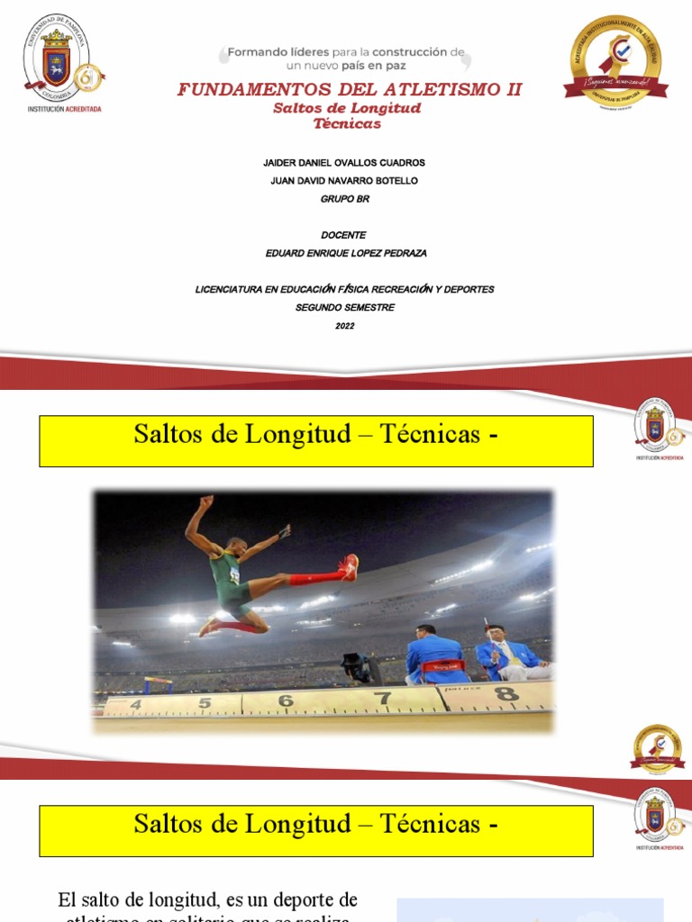 Saltos de Longitud | PDF | Deporte del atletismo | Pie