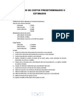 Ejercicios de Sistemas de Costos Predeterminados o Estimados. (506-A