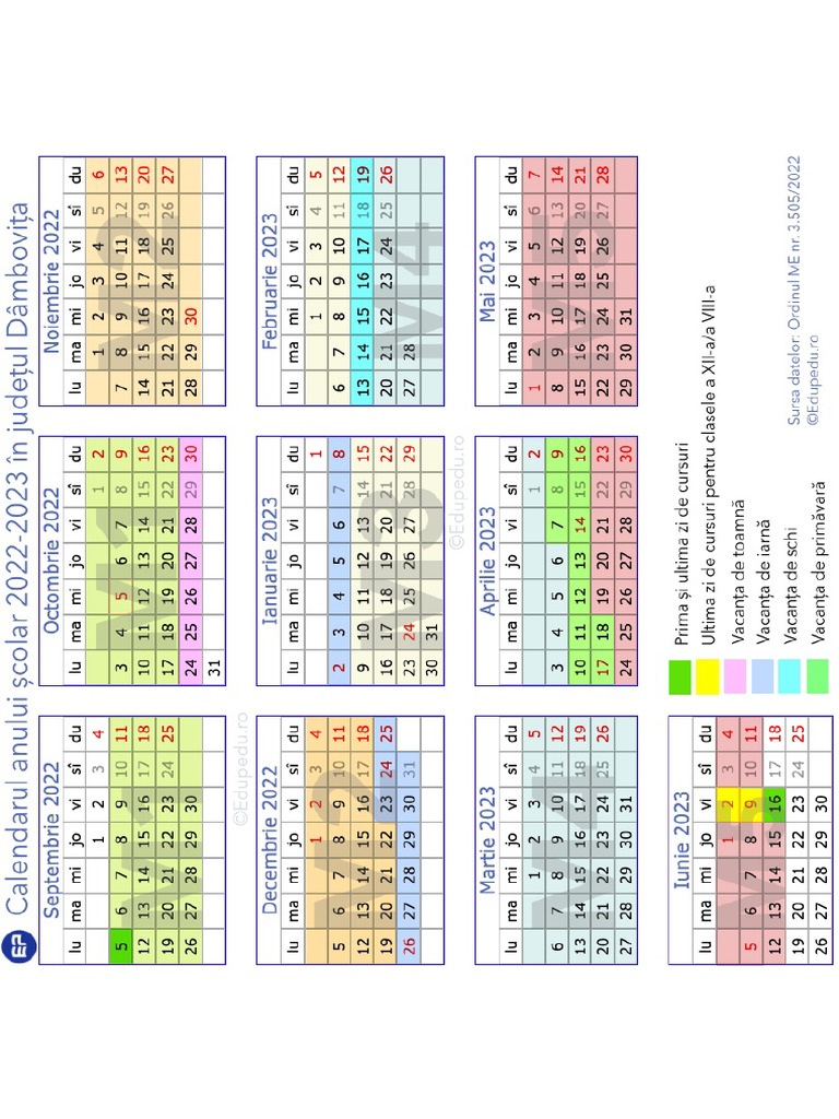Calendaranscolar20222023Dambovita (1) PDF