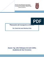 Planeación Del Transporte en México