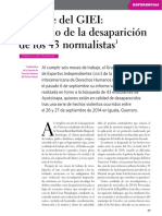 Informe Del GIEI: A Un Año de La Desaparición de Los 43 Normalistas