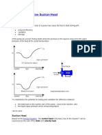 NPSH - Net Positive Suction Head