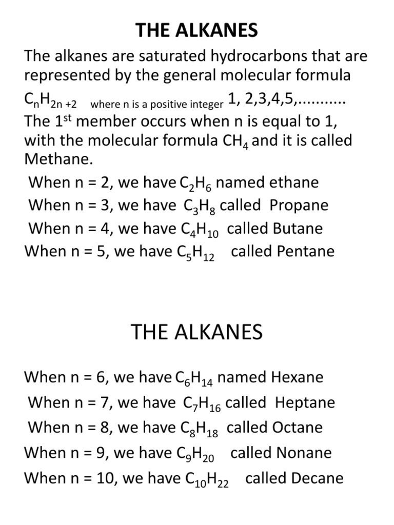 An In-Depth Look at Alkanes: Their Structures, Isomers, Preparations ...